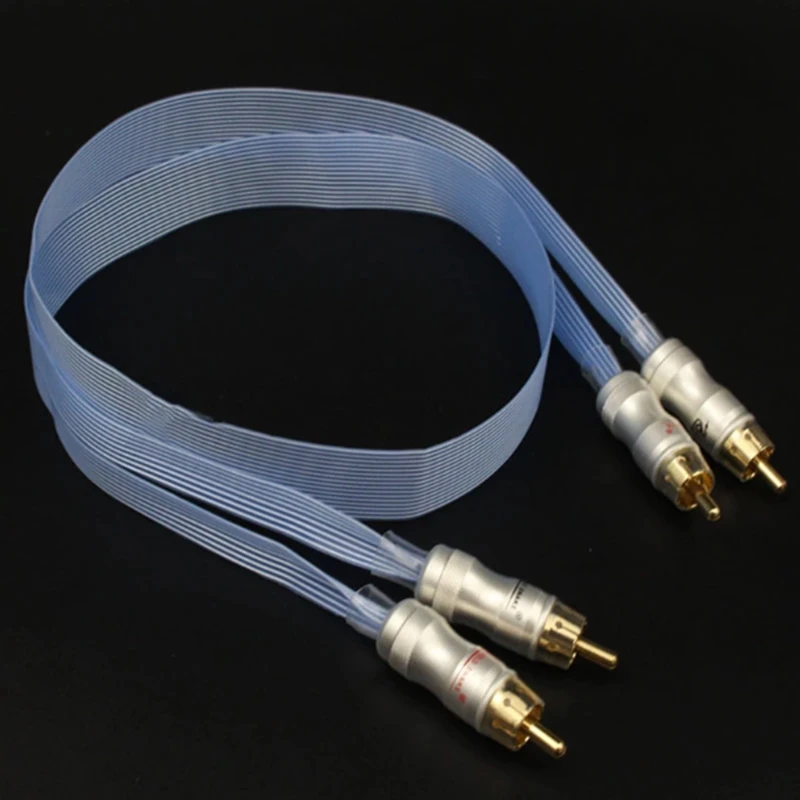 Посеребренный кабель Hi-Fi Nordost BlueHeven King Snake Позолоченный аудиокабель с разъемом 2RCA