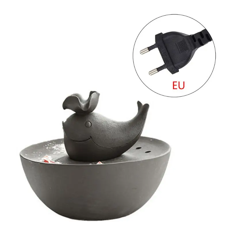 

Electric Ceramics Cat Drinking Feeder Little Fish Shape Cats Drinking Dispenser
