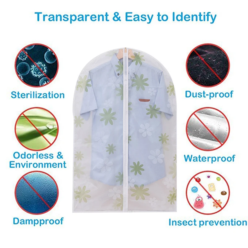 Прозрачная Водонепроницаемая подвесная сумка для хранения одежды свитера|Чехлы