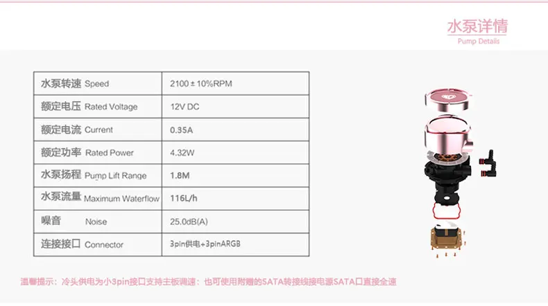 ID-cooling PINKFLOW 240 розовый симфония ARGB светильник эффект интегрированный кулер с водяным охлаждением cpu