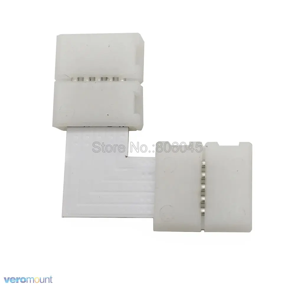 5 шт./лот 10 мм контактов L T X форма светодиодный угловой разъем RGBW для подключения