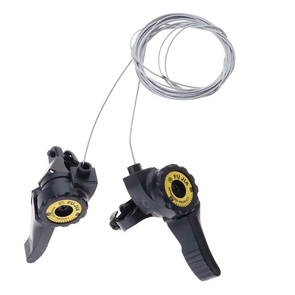 

1 Pair 15/18/21 Speed MTB Bicycle Thumb Shifter Top Mount Shifters With Inner Cable Mountain Road Bike Thumb Gear Shifter Lever