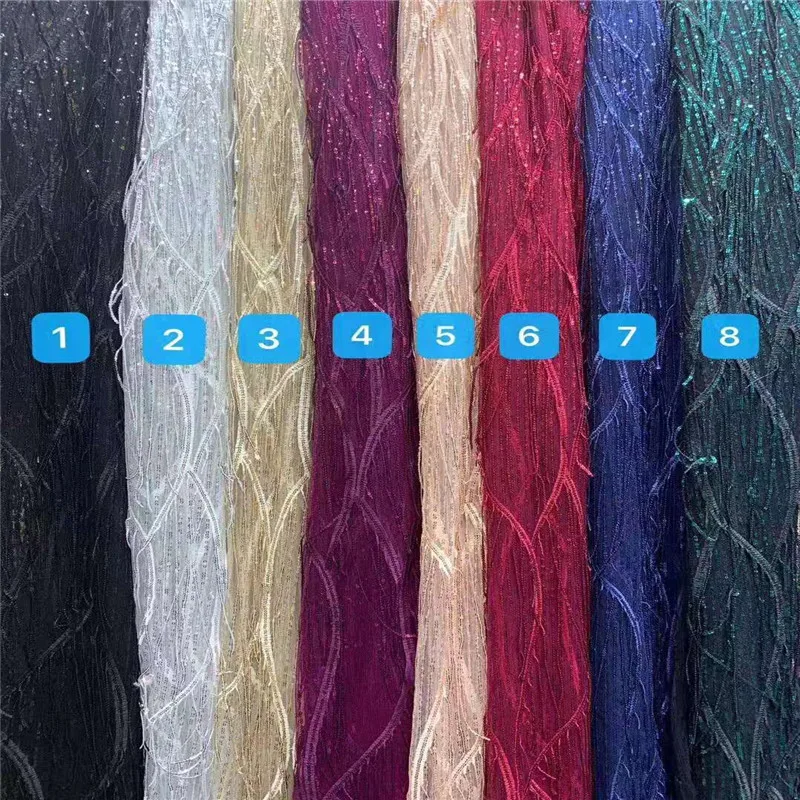 Африканские блестки тюль кружева ткань высокого качества французская Сетка