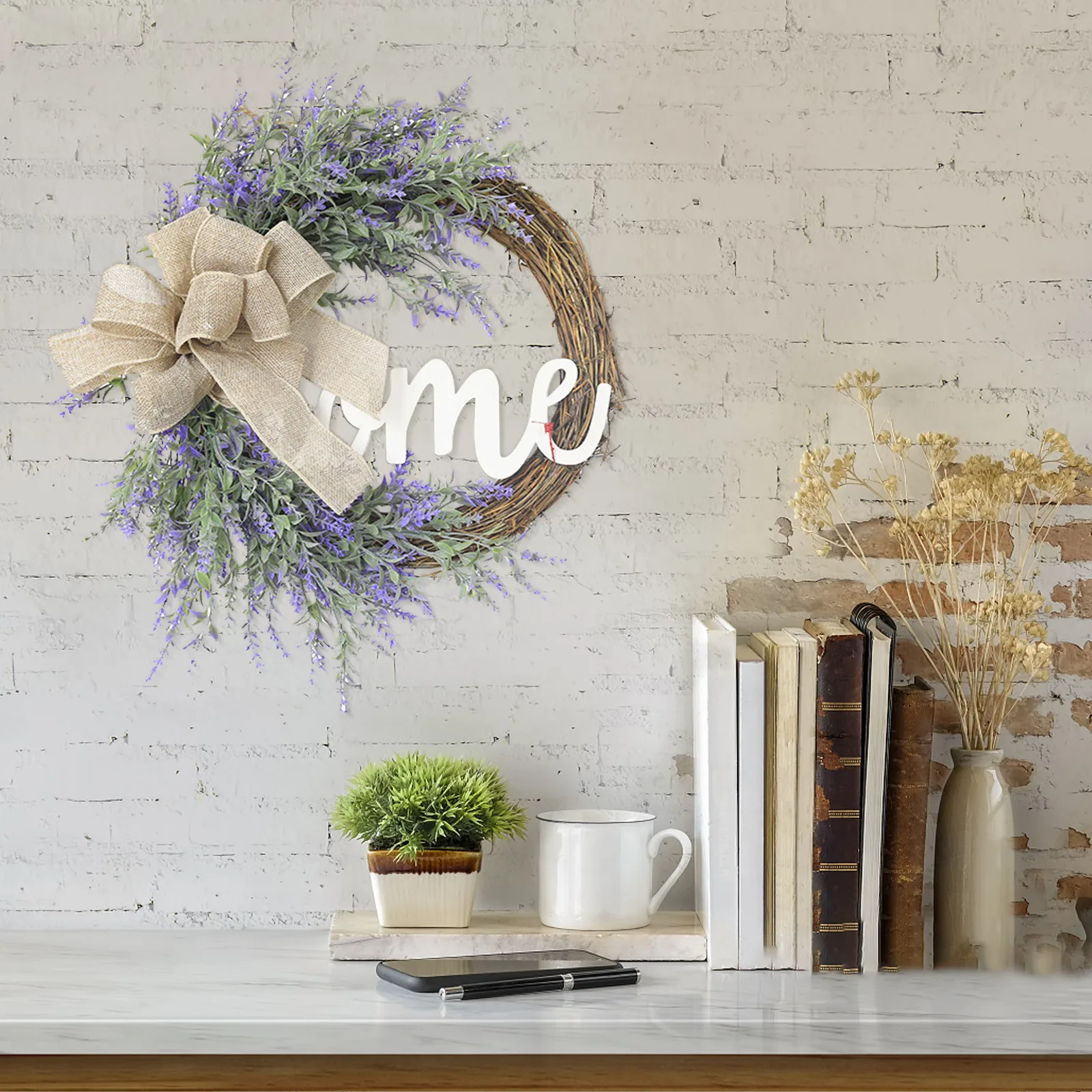 

House Decoration Board Artificial Flower Wall Hanging Family Decoration Wreath