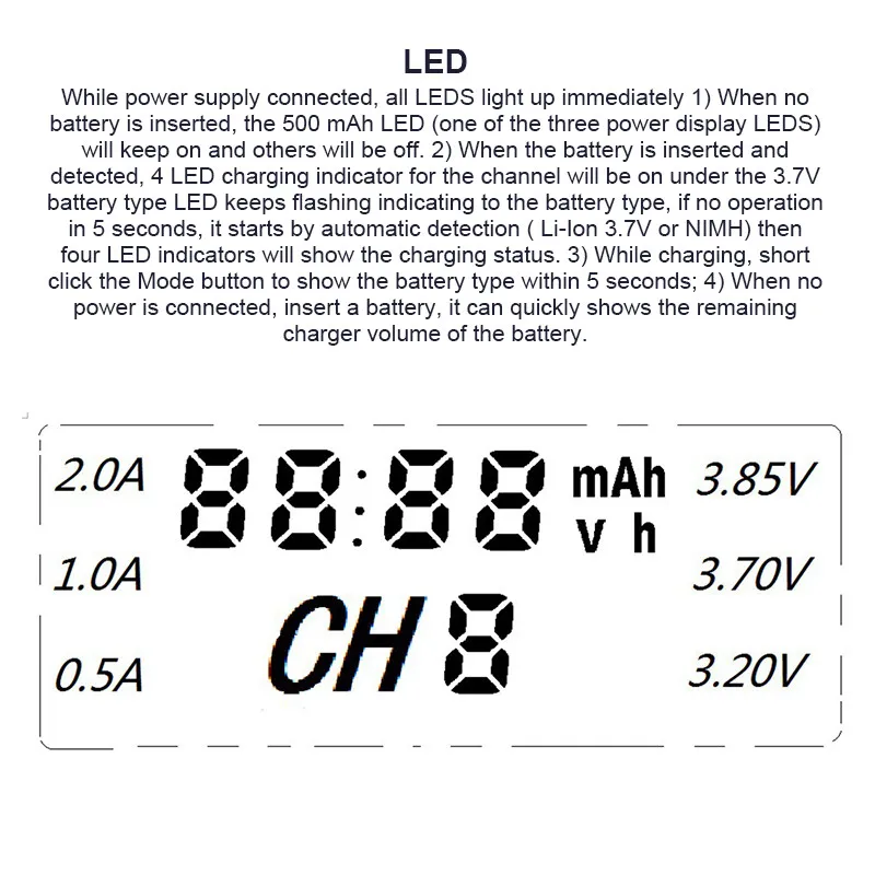 

18650 26650 21700 1,2 3,7 AA AAA 3,2 NiMH Li-Ion , s + USB Liitokala Lii-S2