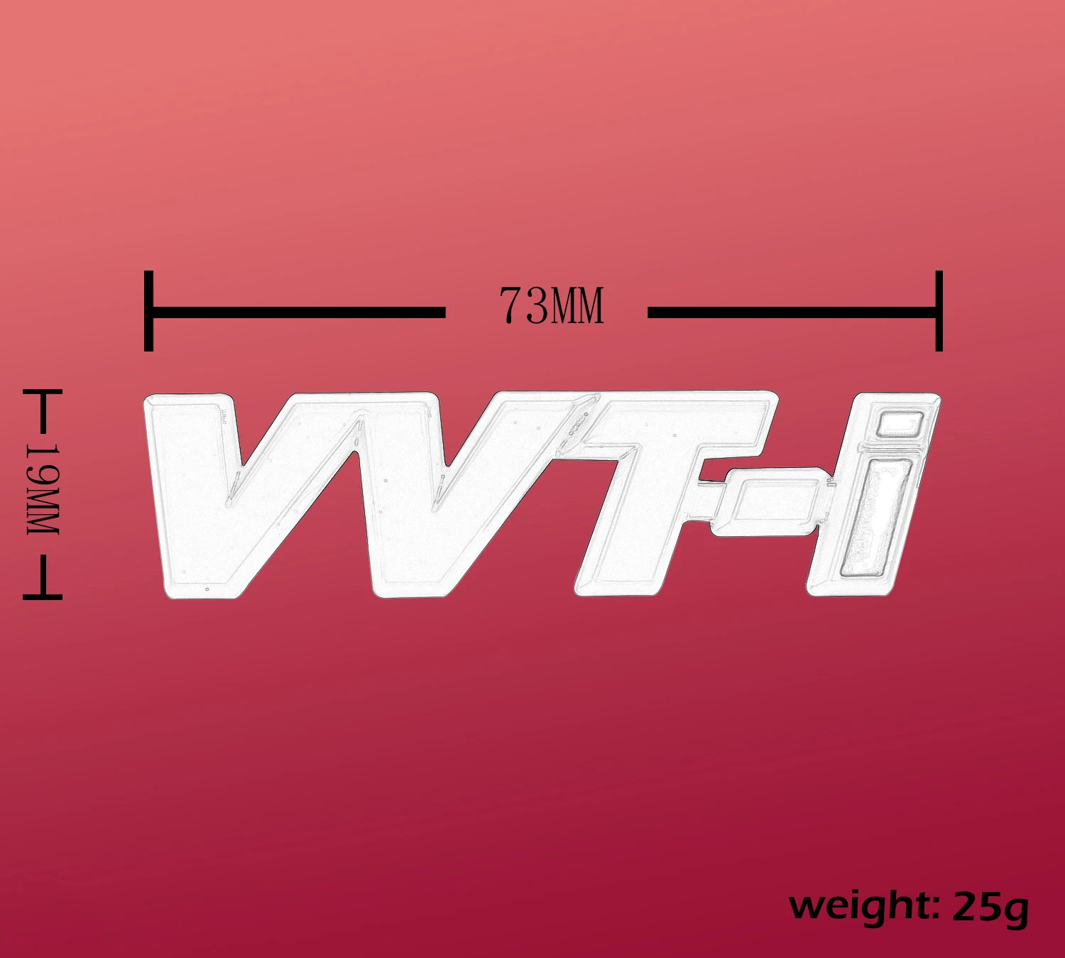 Red VVTI VVT-I for Car Styling Camry Corolla Yaris Rav4 Auris Avensis Reiz Fender Trunk Emblem Badge Sticker | Автомобили и