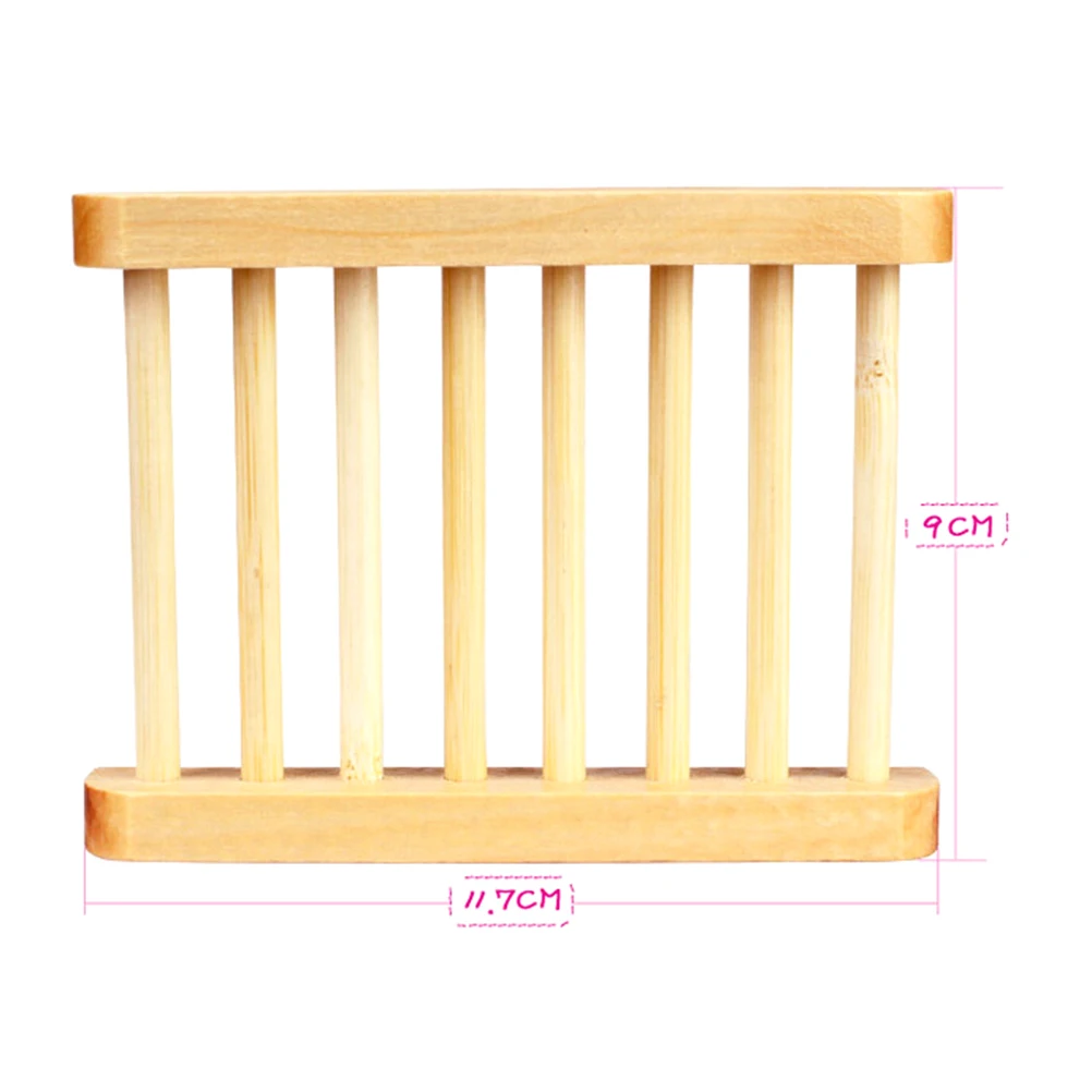 

Bathroom Trapezoid Soap Dish Wooden Soap Dishes Natural Wood Soap Box Bath Holder Soap Ecological Care for Bath Shower Plate