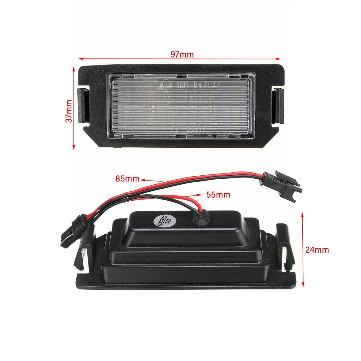 

2Pcs LED Number License Plate Light Lamp for Hyundai I20 I10 Veloster FS XG30 Terracan HP Coupe GK for Kia Picanto Rio Soul