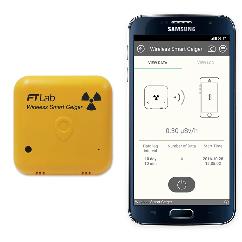 Беспроводной bluetooth Смарт-счетчик Гейгера дозиметр гамма-рентген-только для iOS |