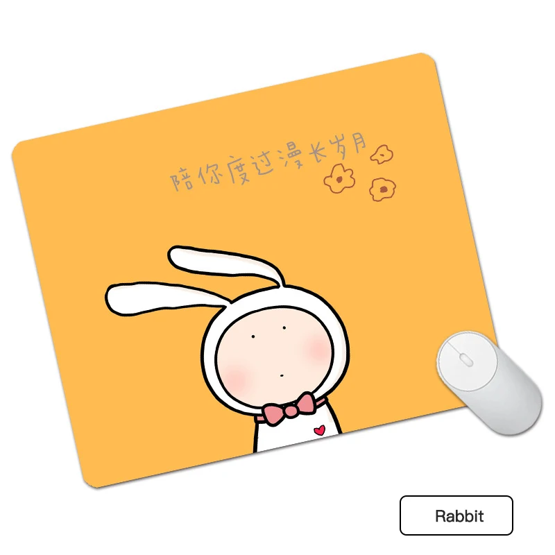 cute cartoon universele anti slip mouse pad lederen gaming muizen mat nieuwe bureau kussen mode pu comfortabele for laptop pc free global shipping