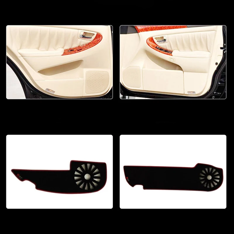 

4 шт. тканевые защитные коврики для дверей, декоративные коврики против ударов для Toyota Crown 2004-2009