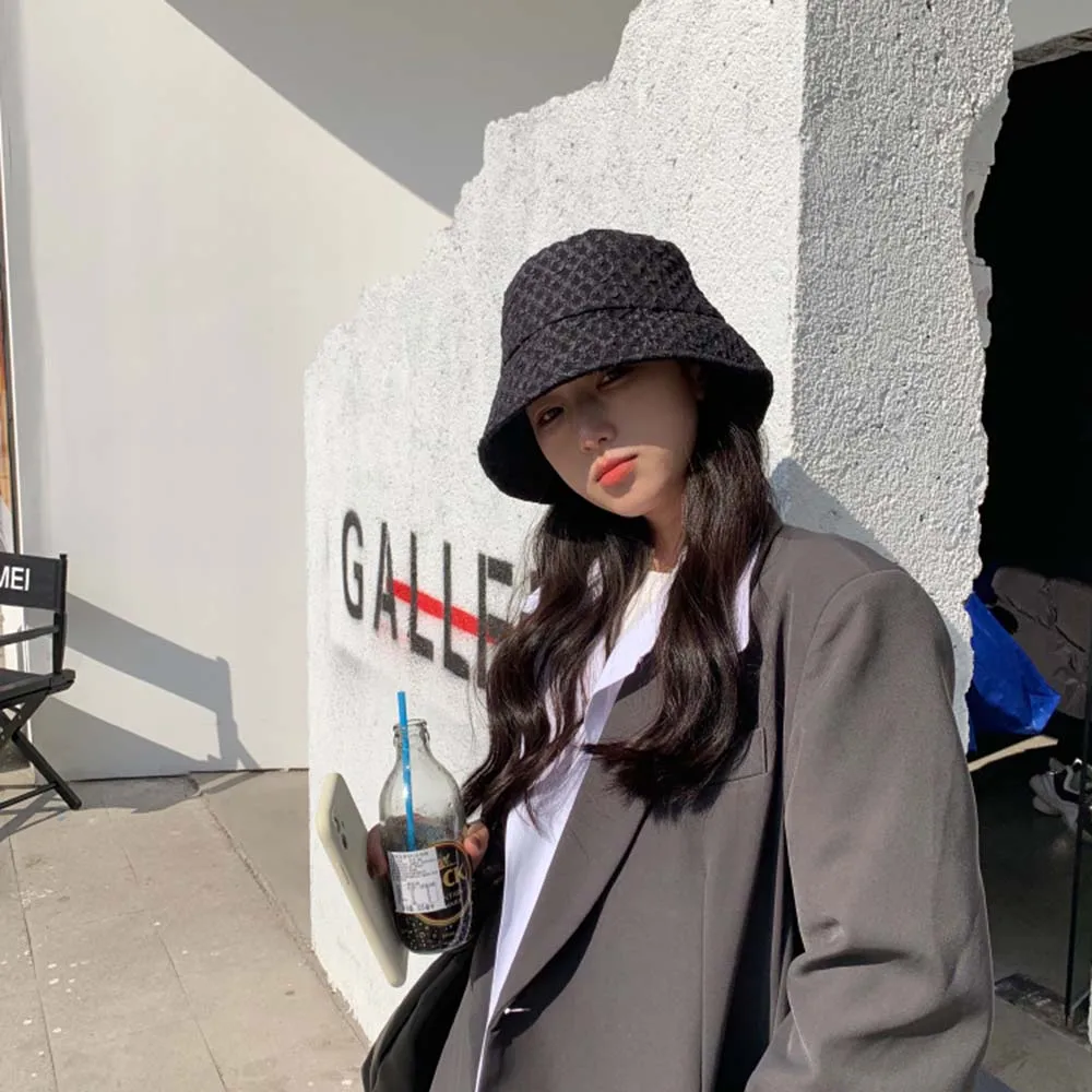

1PC Hat Korean Mesh Lace Summer Bucket Hat For Women Comfortable Breathable Fashion Lightweight Foldable Portable Caps