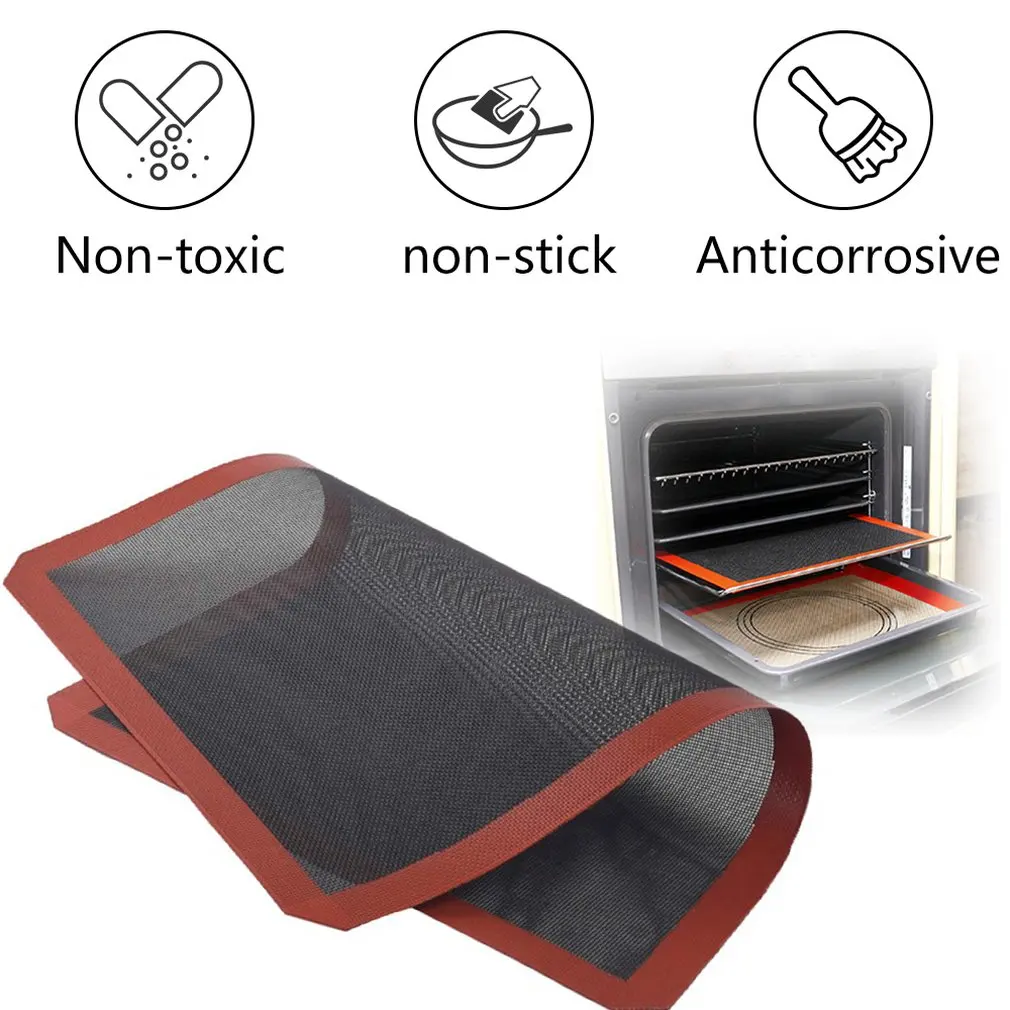 

Nonstick Baking Mat Heat Resistant Oven Sheet Liner For Cookie Bread Biscuits Puff DIY Baking Pastry Silicone Mat Kitchen Tool