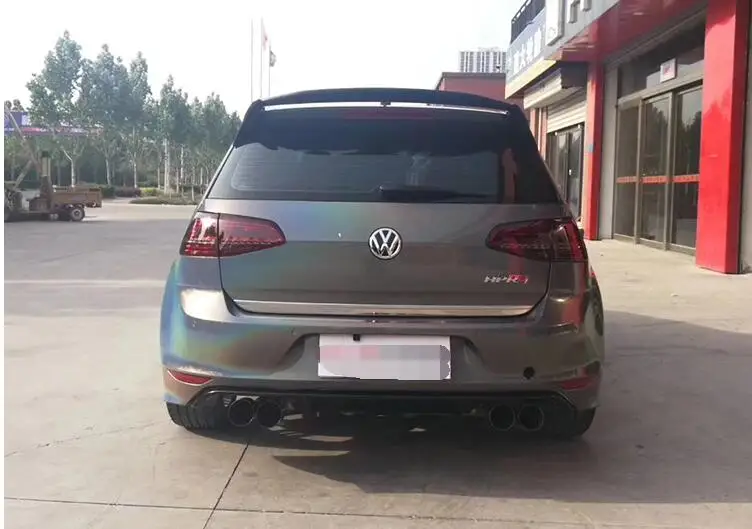 Для Volkswagen Golf 7 спойлер 2011-2013 mk7 Glof 5 TIS -ACK Высокое качество ABS Материал заднее крыло