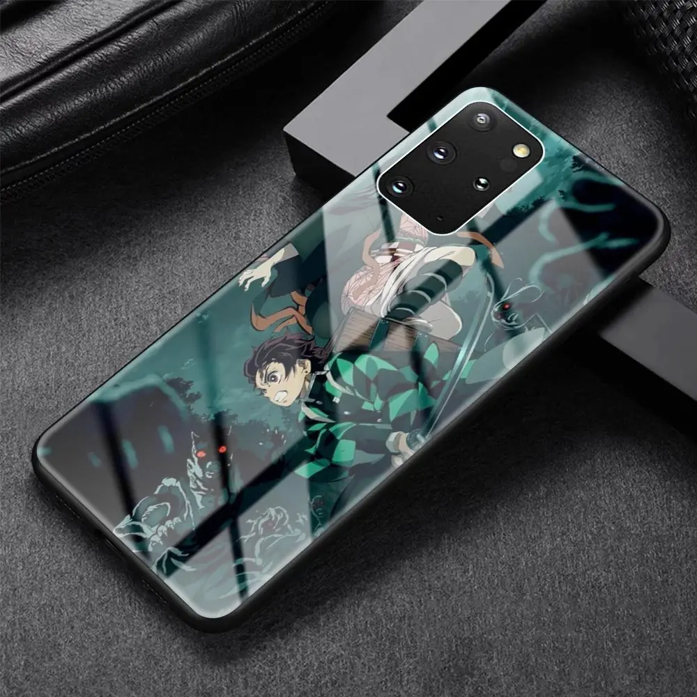 glass case for xiaomi redmi note 9 8 8t 7 pro 9s k20 k30 mi poco x3 nfc 9t 10 lite 10t back phone cover shell anime demon slayer free global shipping