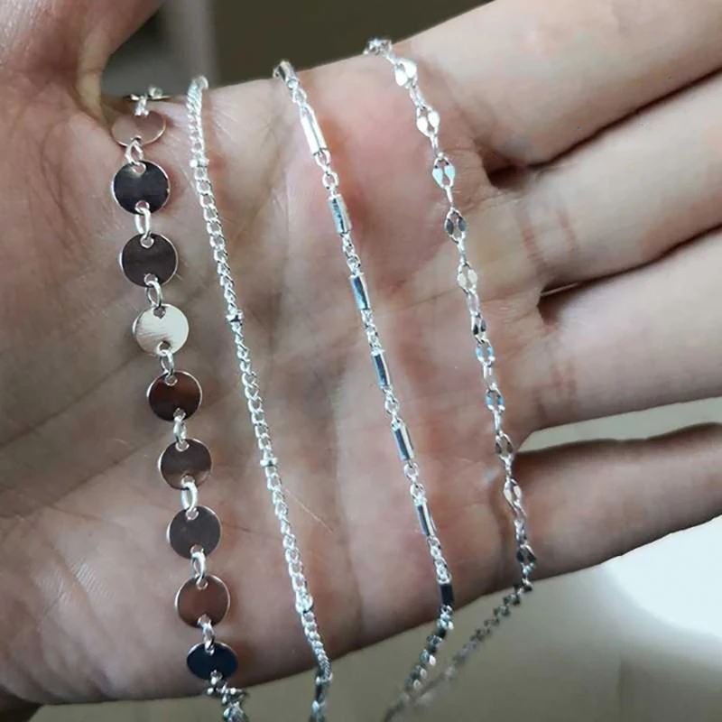 

4pcs/set Bohemia Bracelet Set Multilayer Gold Silver Color Coin Chain Bracelets For Women Foot Chain Anklets Jewelry
