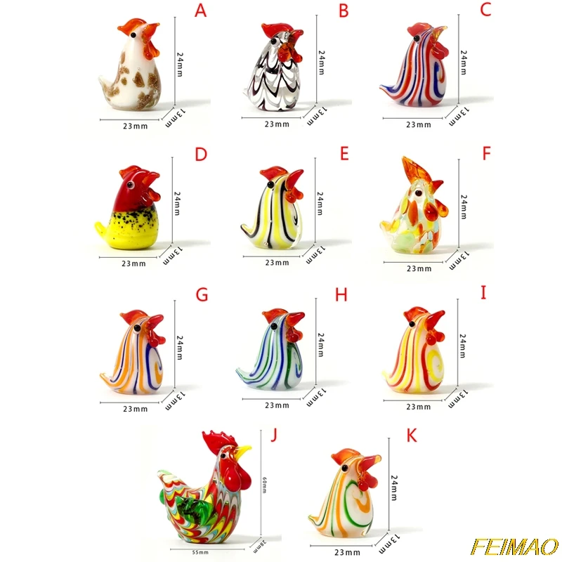 

1PC Hen Chicken Small Statue Figurine Micro Craft Ornament Miniatures Decoor