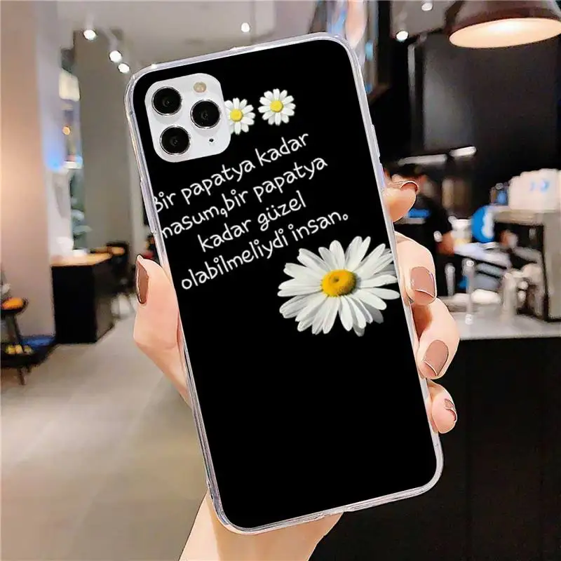 

Daisy Flower Phone Case for iphone 11 12 Pro Max Cover Xs X XR 7 8 6 6S Plus 5 5S SE 2020 Fundas Coque Etui