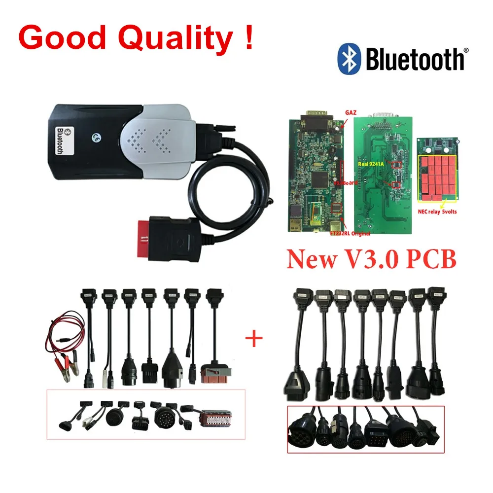 2018 R0 2017R3 Bluetooth V3 V3.0 печатная плата с 21 реле VD DS150E CDP для Delphis Tcs Pro Obd Obd2 Автомобильный