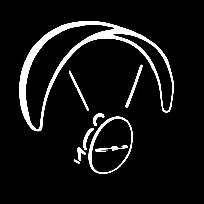 Volkrays креативные автомобильные стикеры Забавный парапланеризм Приключения