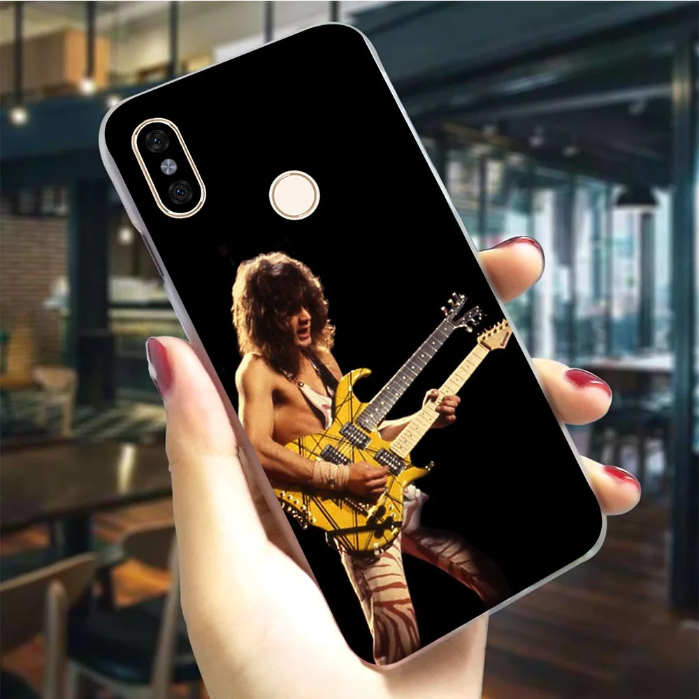 Жесткий чехол для телефона с отделением карт изображением ван Халена