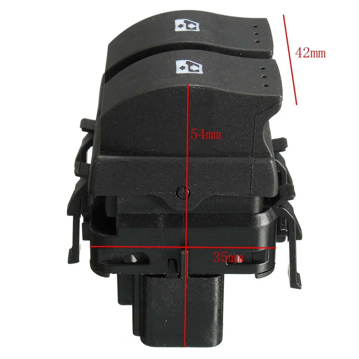 Автомобильный Электрический переключатель с двумя кнопками управления для RENAULT