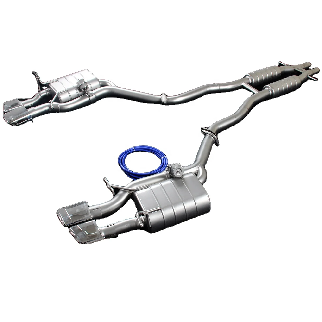 

Выхлопная система Peachy Cat-back глушитель Quad вход с клапаном для VW Phaeton