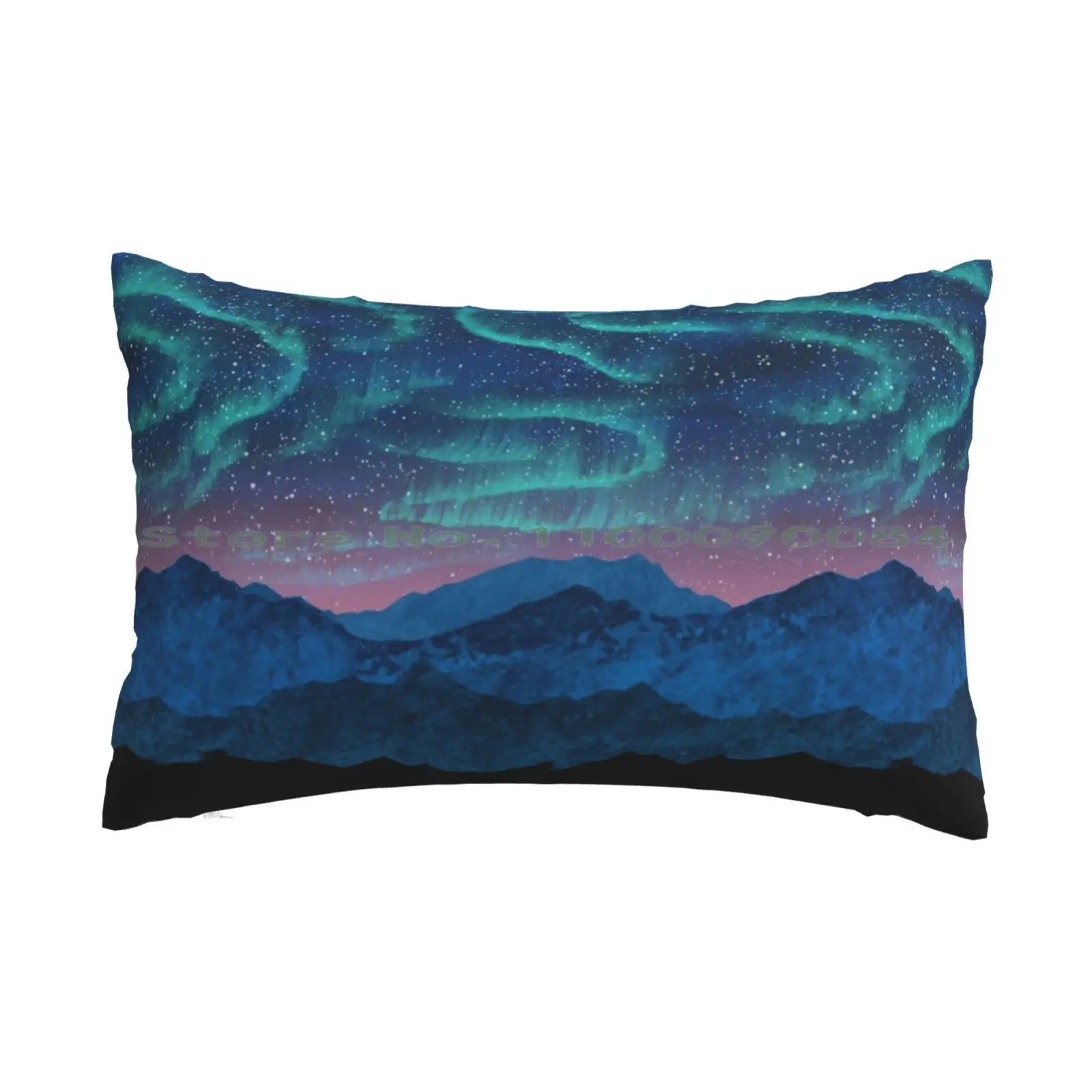 Чехол-Подушка Aurora Borealis Over Mountain 20x30 50*75 чехол для дивана спальни Северное освещение