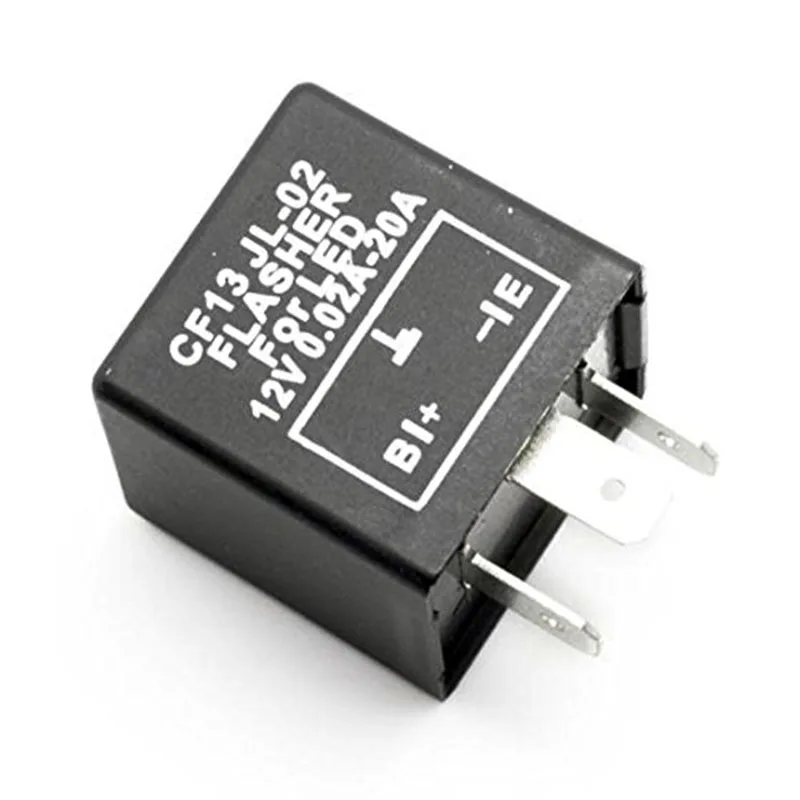 3pins Car Motorcycle LED Flasher Relay 12V Universal Electronic Adjustable Freauency Turn Signal Light Blinker | Автомобили и