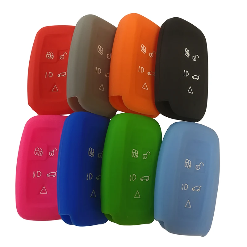 

Cute Key Cover Cap FOR Land Rover Freelander XJL Discover 3/4/ Jaguar Evoque Sport Case for Keychain Alarm Key Fob Case for Keys