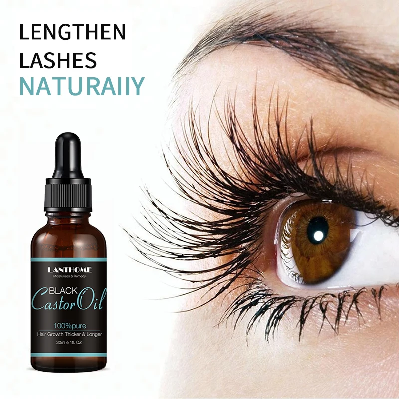 

LANTHOME Castor Oil Eyelash Growth Fluid Beard Oils Deep Nourishment Rapid Growth Eyelashes Nourishing Men Women Fluid Makeup