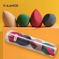 maange 4pcs makeup sponge set blender cosmetics foundation concealer blending powder liquid cream make up puff maquiagem tools