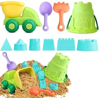 17pcs beach toys children summer toys with cute model seaside rubber dune sand mold tools sets baby bath toy kids swim toy