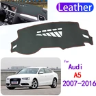 Кожаный коврик для приборной панели для Audi A5 B8 2007-2016 8T A S-line S5, коврик для приборной панели, коврик для приборной панели, коврик, аксессуары для стайлинга автомобиля