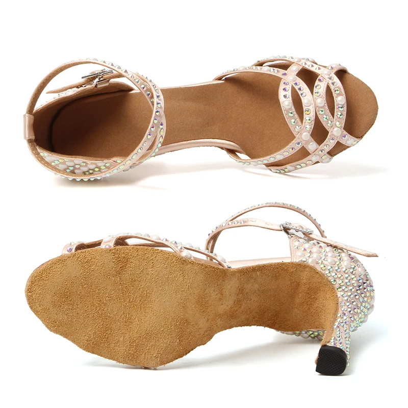 Туфли женские для латиноамериканских танцев великолепные сандалии с