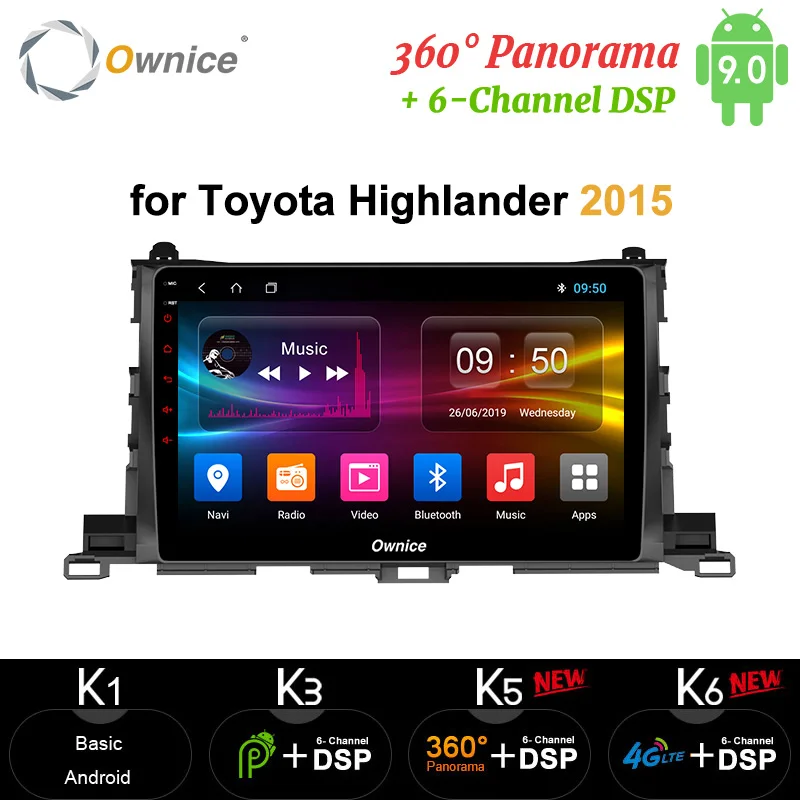 Ownice Android10.0 автомобильный Радио dvd плеер 4G 64G большой экран HD GPS Navi Octa Core LTE DSP