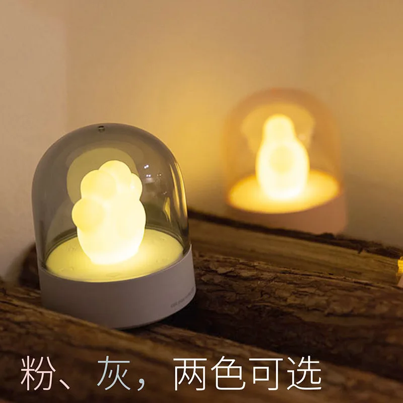 

USB charging cat paw cat foot music atmosphere night light cat paw bedside music night light led light
