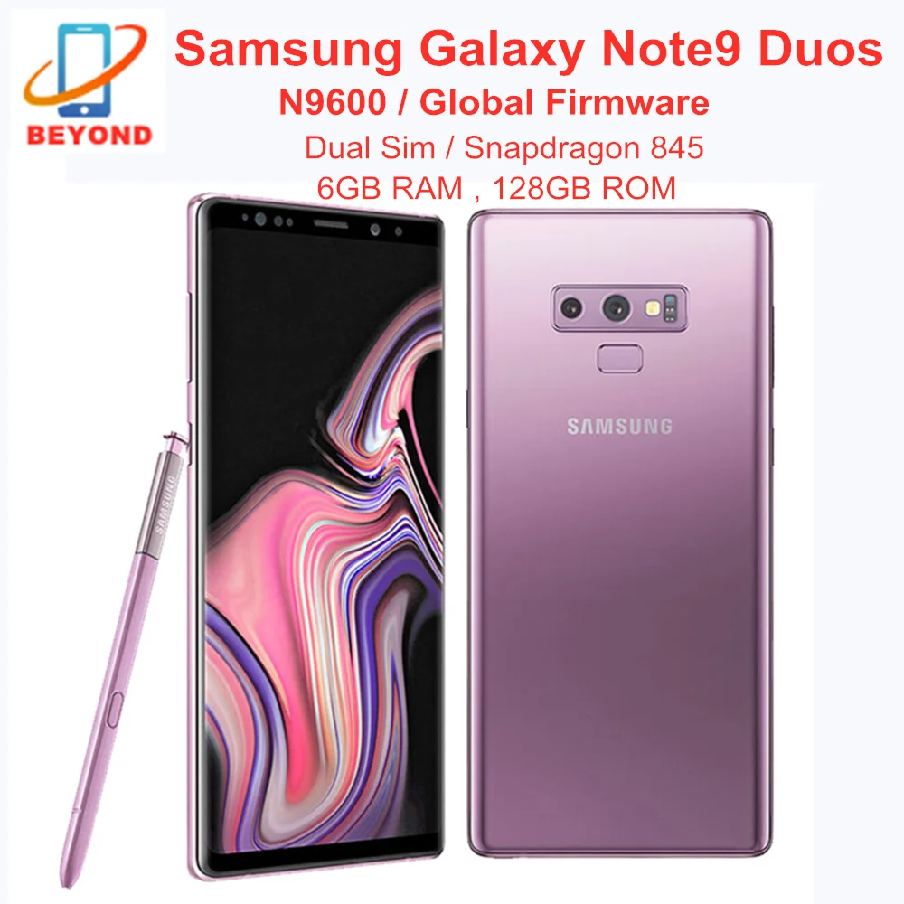 Samsung Galaxy Note9 Note 9 Dual Sim N9600 6 4 &quot128 ГБ Встроенная память ОЗУ Octa Core NFC Snapdragon