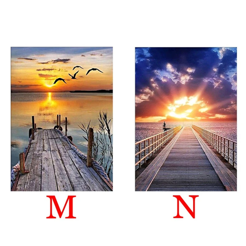 Алмазная мозаика 5D сделай сам с изображением пляжа и солнечного света | Дом сад