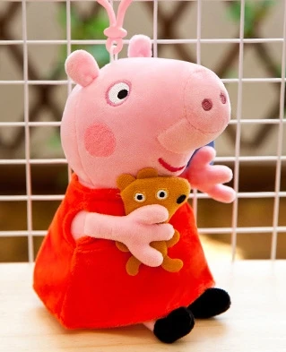 Милые мягкие плюшевые подвески Свинка Пеппа сумки для декора куклы креативные