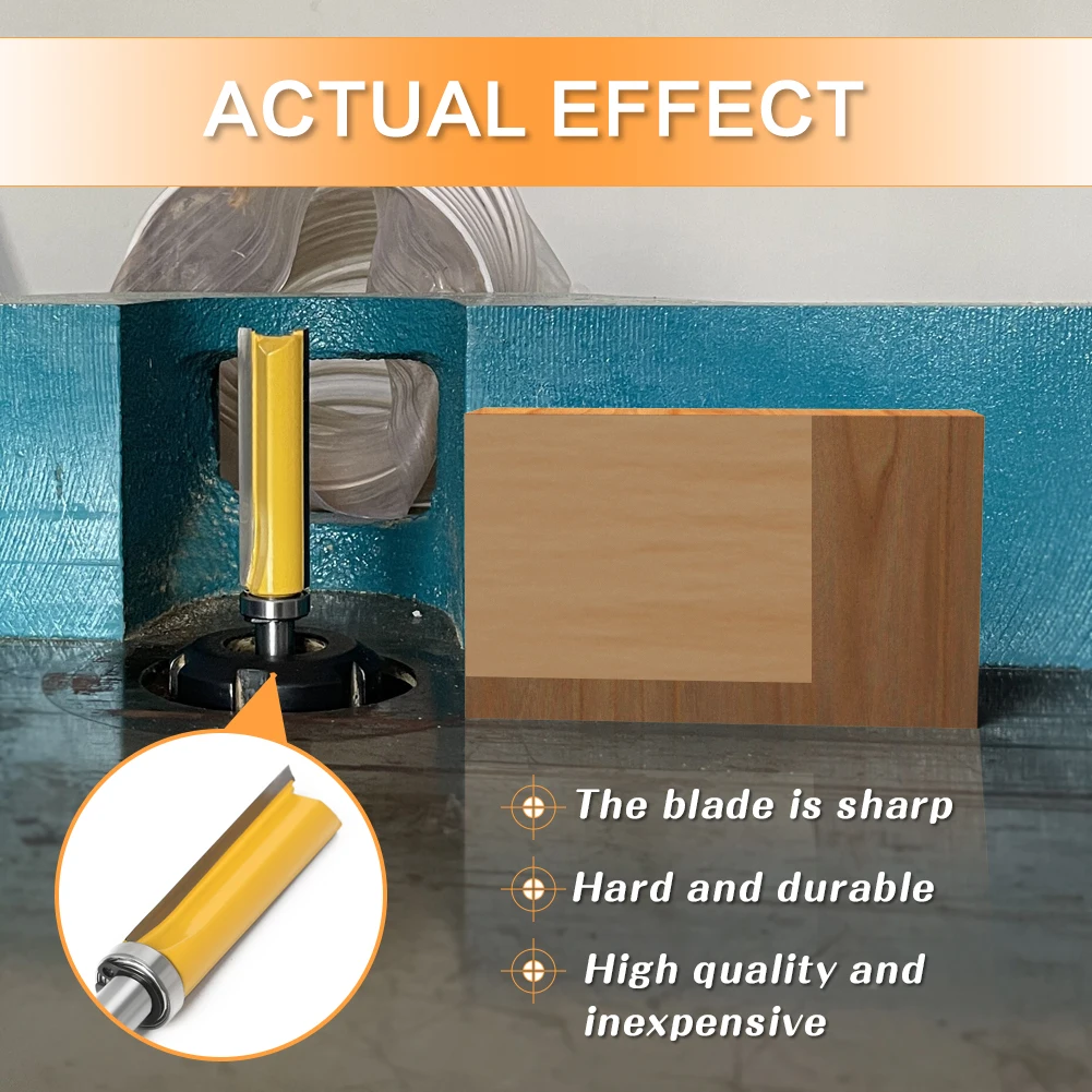 1 шт. шаблон хвостовика 8 мм Концевая фреза прямые концевые фрезы триммер очистка