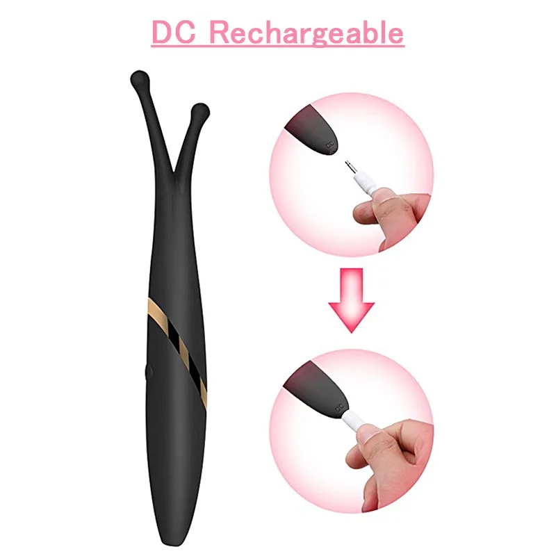 Вибраторы для точки G 12 режимов двойные медовые фасоли мощный вагинальный