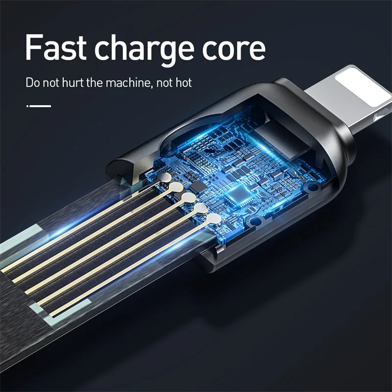 Для USB защитный кабель короткий 0,3 m 1m 2.4A Быстрая зарядка данных мобильный кабель для зарядки телефона для iPhone xs xr 8 7 6s plus 5 шнурок