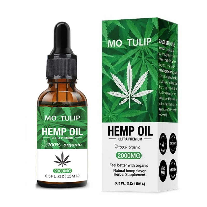 Органические эфирные масла 30 мл масло семян конопли 2000 мг травяные капли снятие