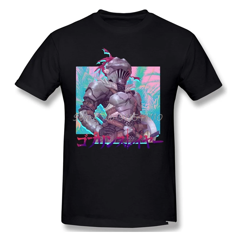 

Manga Visual Novel Fantasy Homme T-Shirt Goblin Slayer Dark Fantasy Light Anime Series Tees Pure Cotton Oversized Short Sleeve