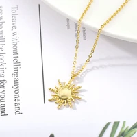 you are my sun latest trend 316 stainless steel women jewelry sun pendant necklace the best beach gift for girls