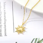 You Are My Sun последний тренд 316 из нержавеющей стали женские ювелирные изделия золотой медальон в форме солнца ожерелье лучший Пляжный подарок для девочек