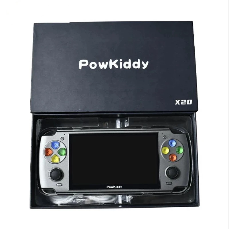 Игровая консоль POWKIDDY X20 Linux 5 0 дюйма IPS экран RK3128 ретро видео портативная игровая