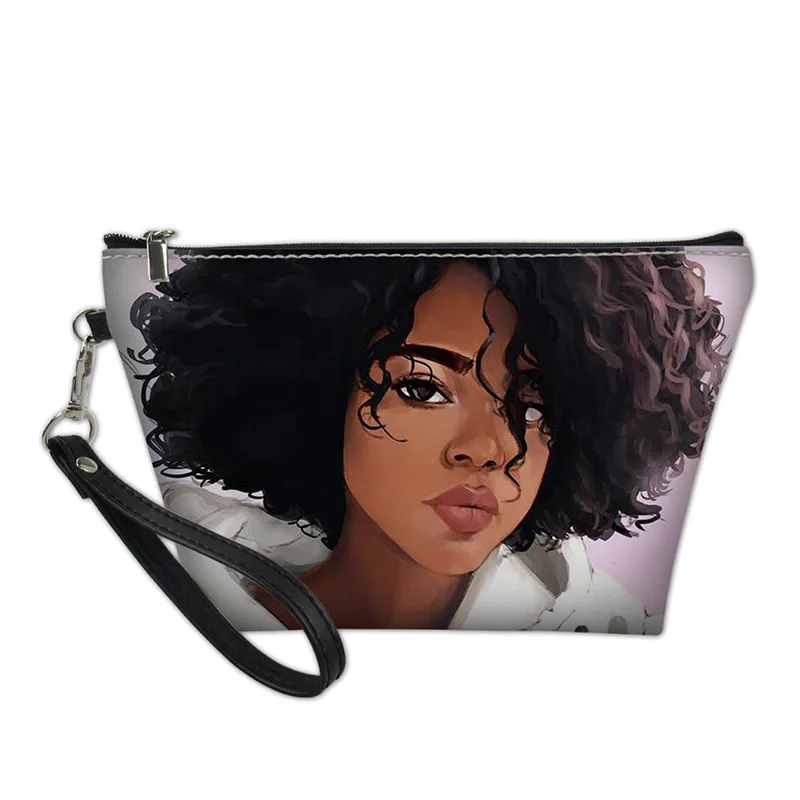 HYCOOL арт Африканский черный красивый женский косметический чехол с узором для