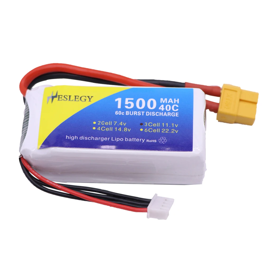Аккумуляторная батарея LiPo T/XT60/JST 11 1 В 1500 мА · ч для Rc автомобили вертолет детали